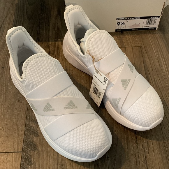 Adidas Puremotion Adapt SPW Cloud White Womens Running Shoes - Size 9.5 - Picture 2 of 6